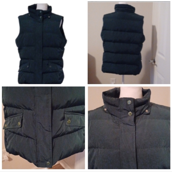 🌹Dark Green Quilted Puffer Vest - Picture 1 of 9